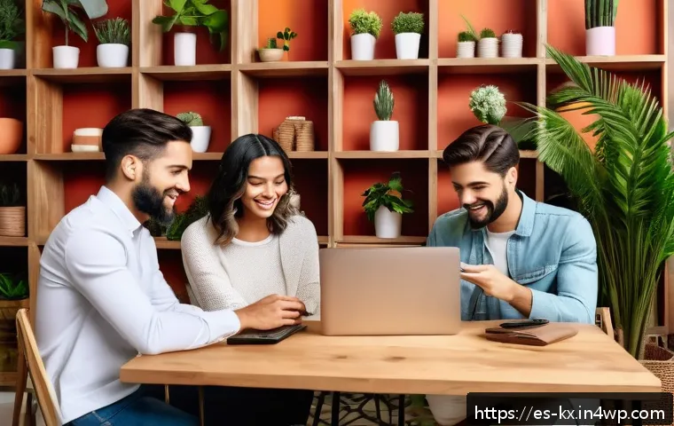 인플루언서 협업의 글로벌 트렌드 - A vibrant digital marketing workspace featuring a diverse group of young Spanish-speaking microinflu...